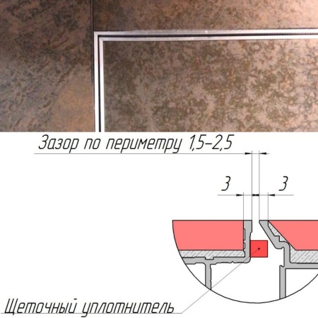 Техно под плитку 700*2100п