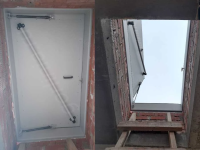 Люк для выхода на кровлю Небоскреб противопожарный EI60 - вид снизу