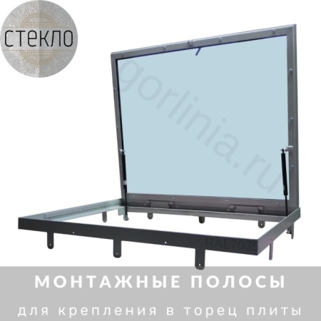 Люк в подвал со стеклом стеклогор 1100х1100*75 