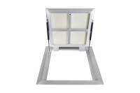 Люк в подвал Периметр 600х800п откидной алюминиевый