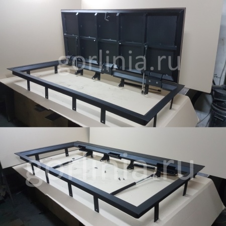 Гаражный рифленый люк Гриф со съемной дверцей